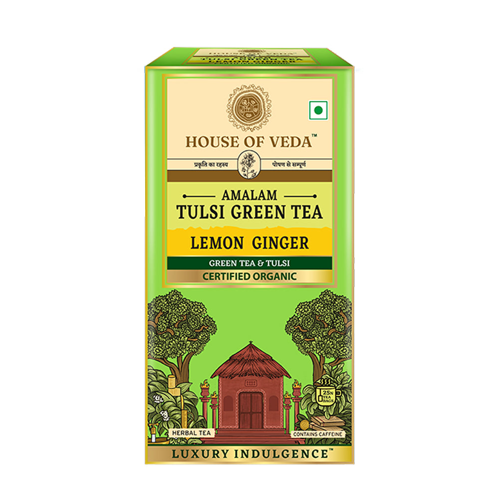 Tulsi Green Tea Lemon Ginger - 25 Tea Bags