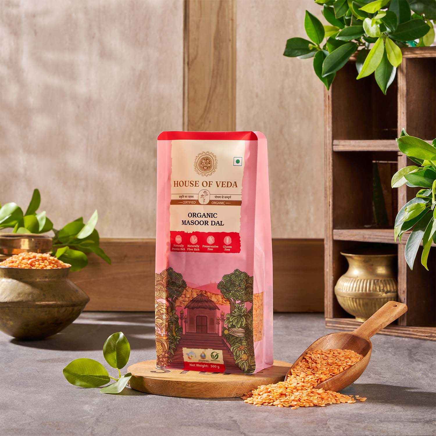 Organic Masoor Dal 500g