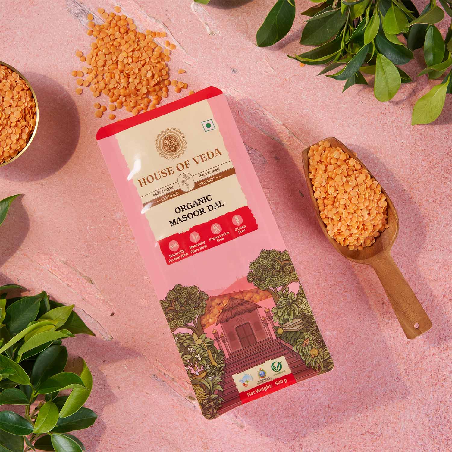Organic Masoor Dal 500g