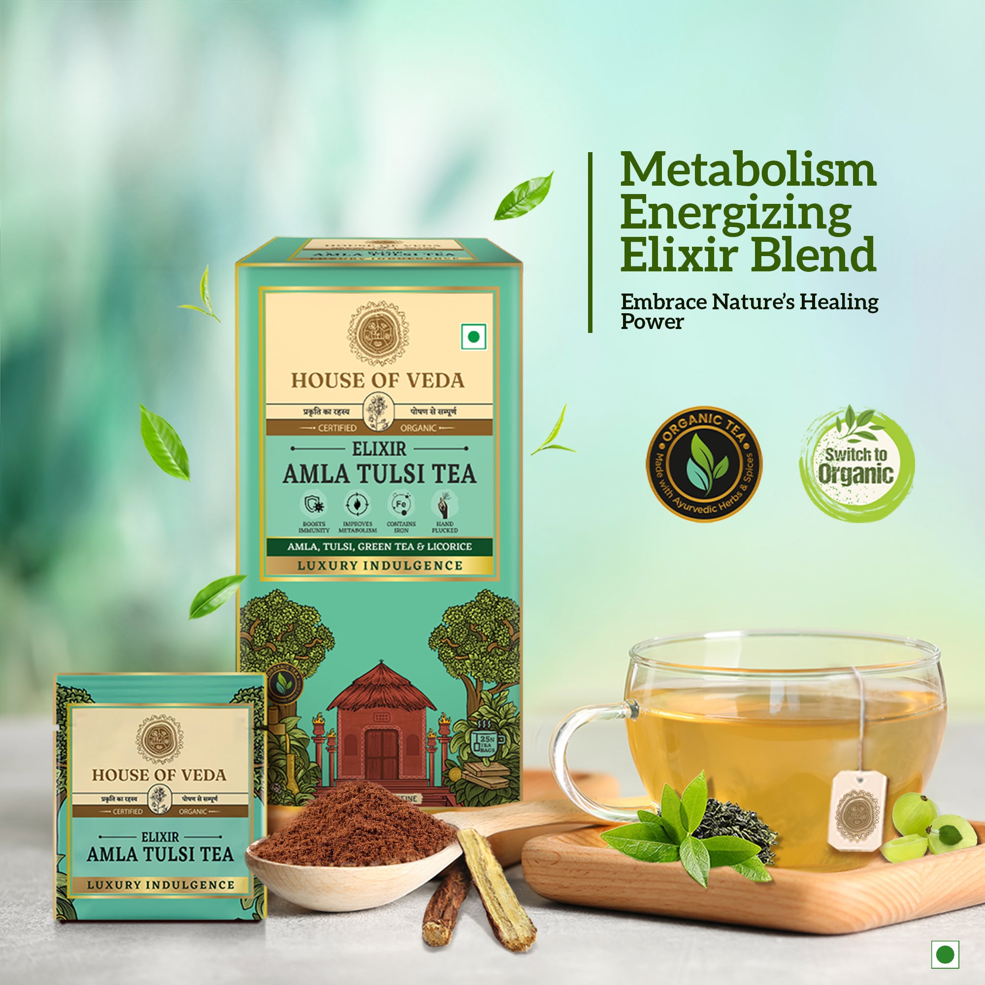 Amla Tulsi Green Tea 25 Tea Bag