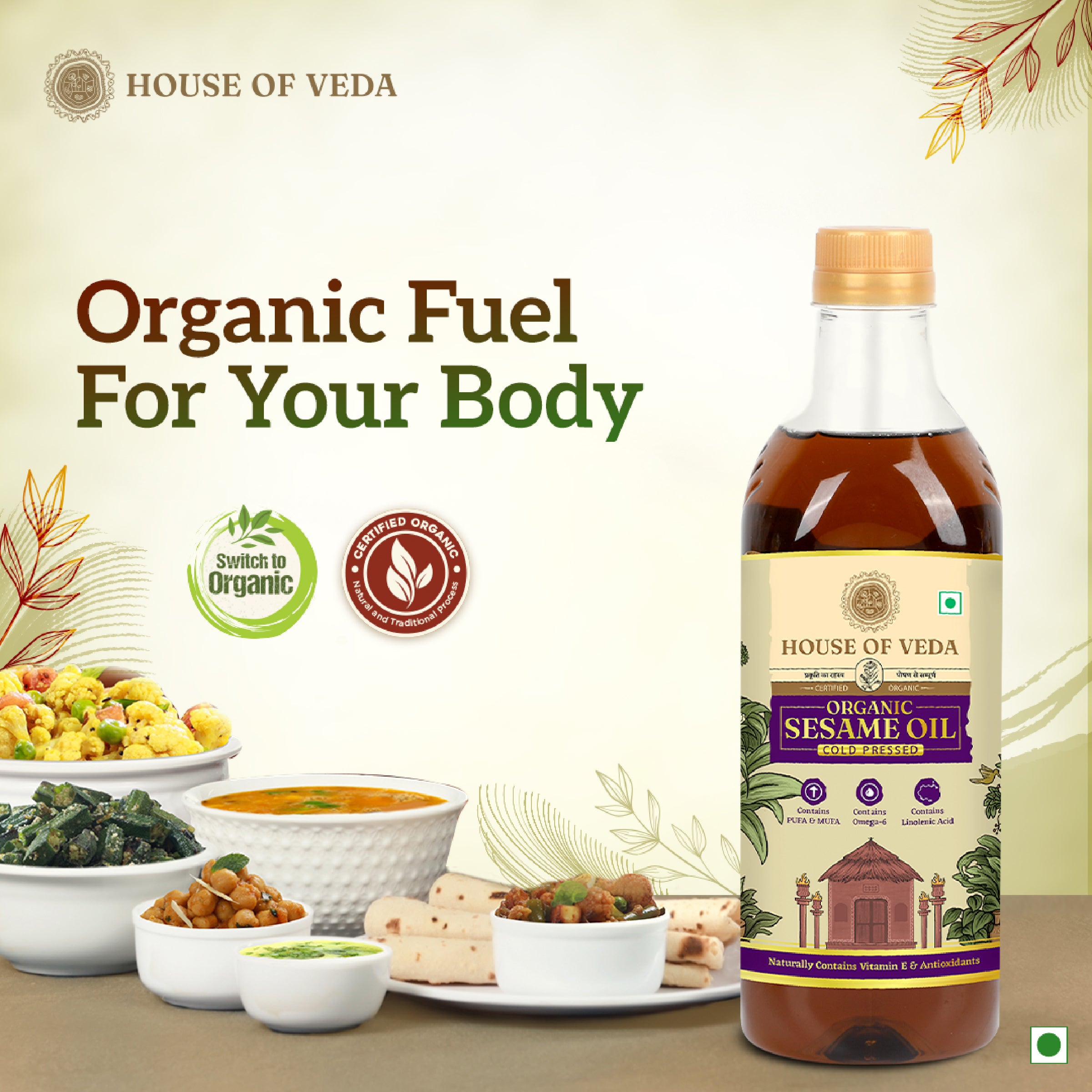 Organic Sesame Oil 1L