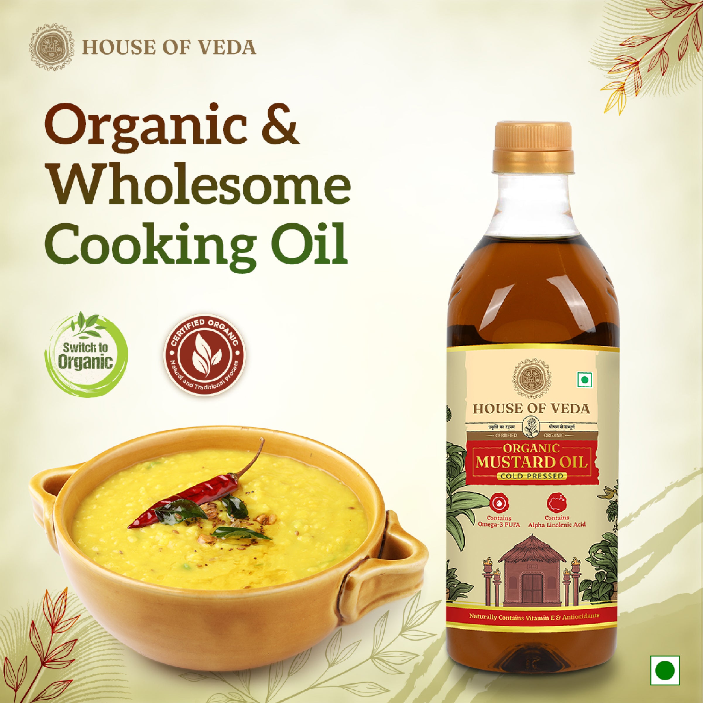 Organic Mustard Oil 1L