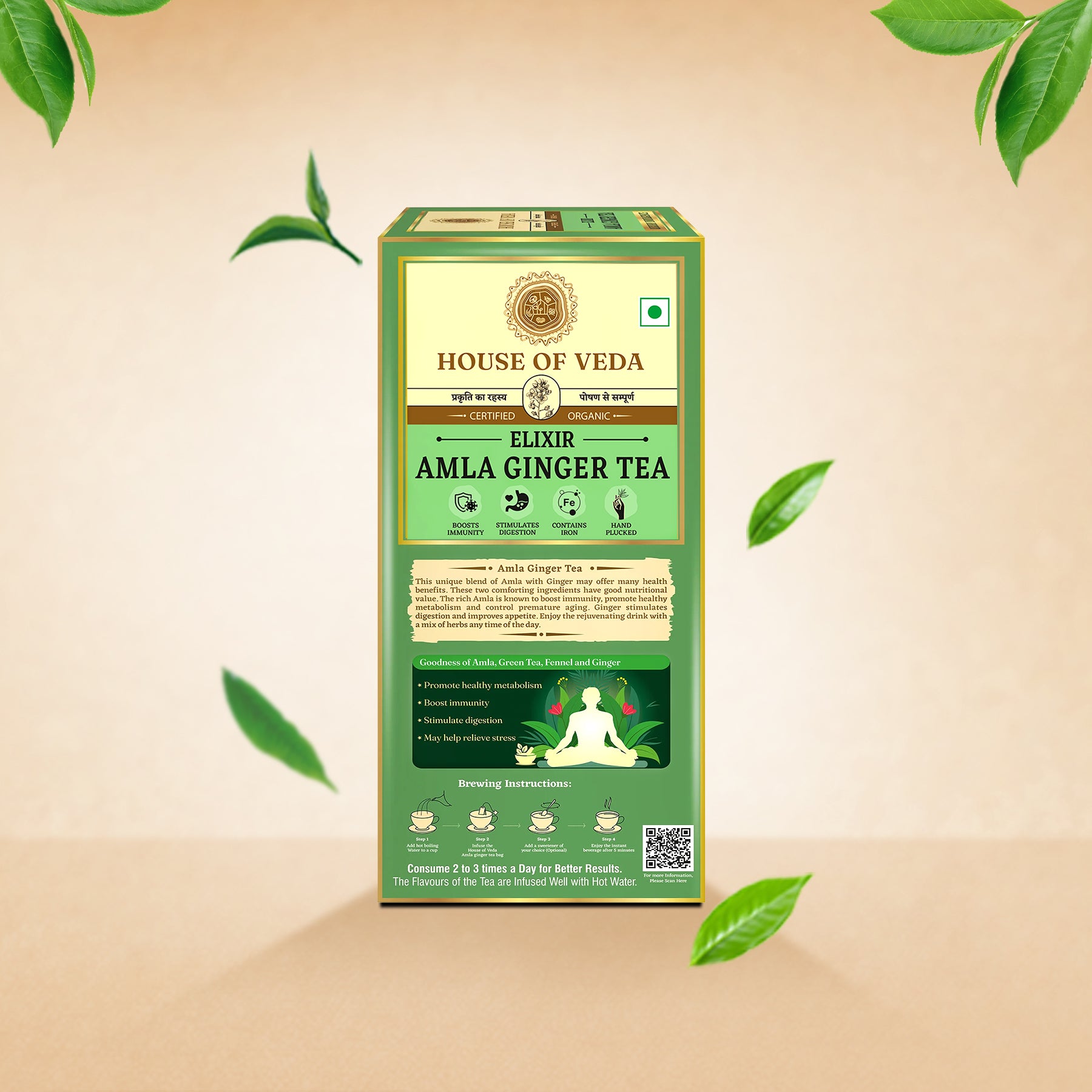 Amla Ginger Green Tea 25 Tea Bag