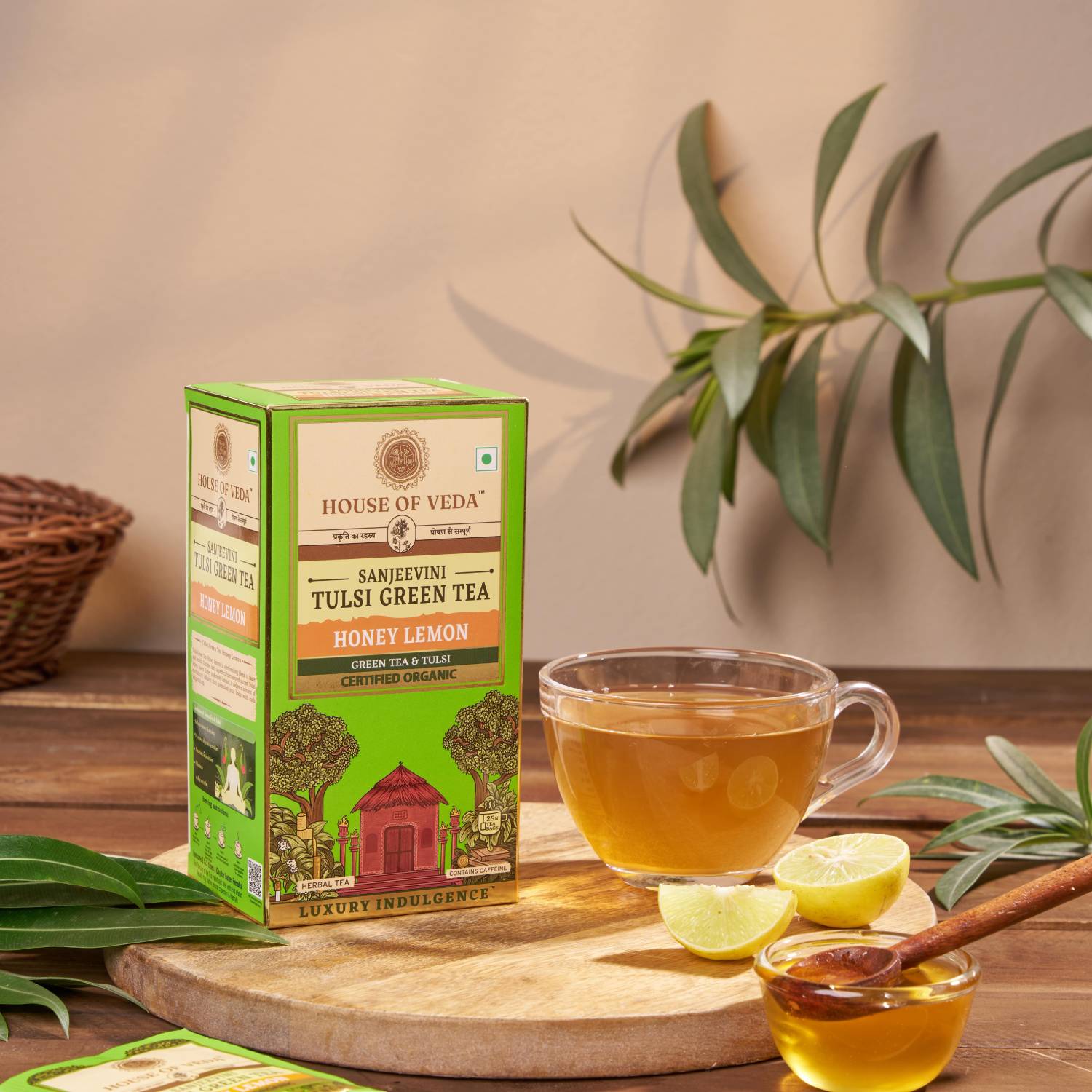 Tulsi Green Tea Honey Lemon - 25 Tea Bags