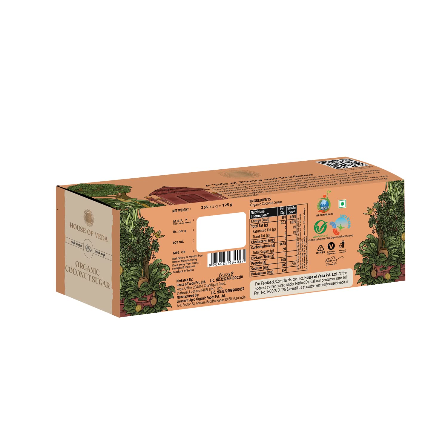Organic Coconut Sugar 125g