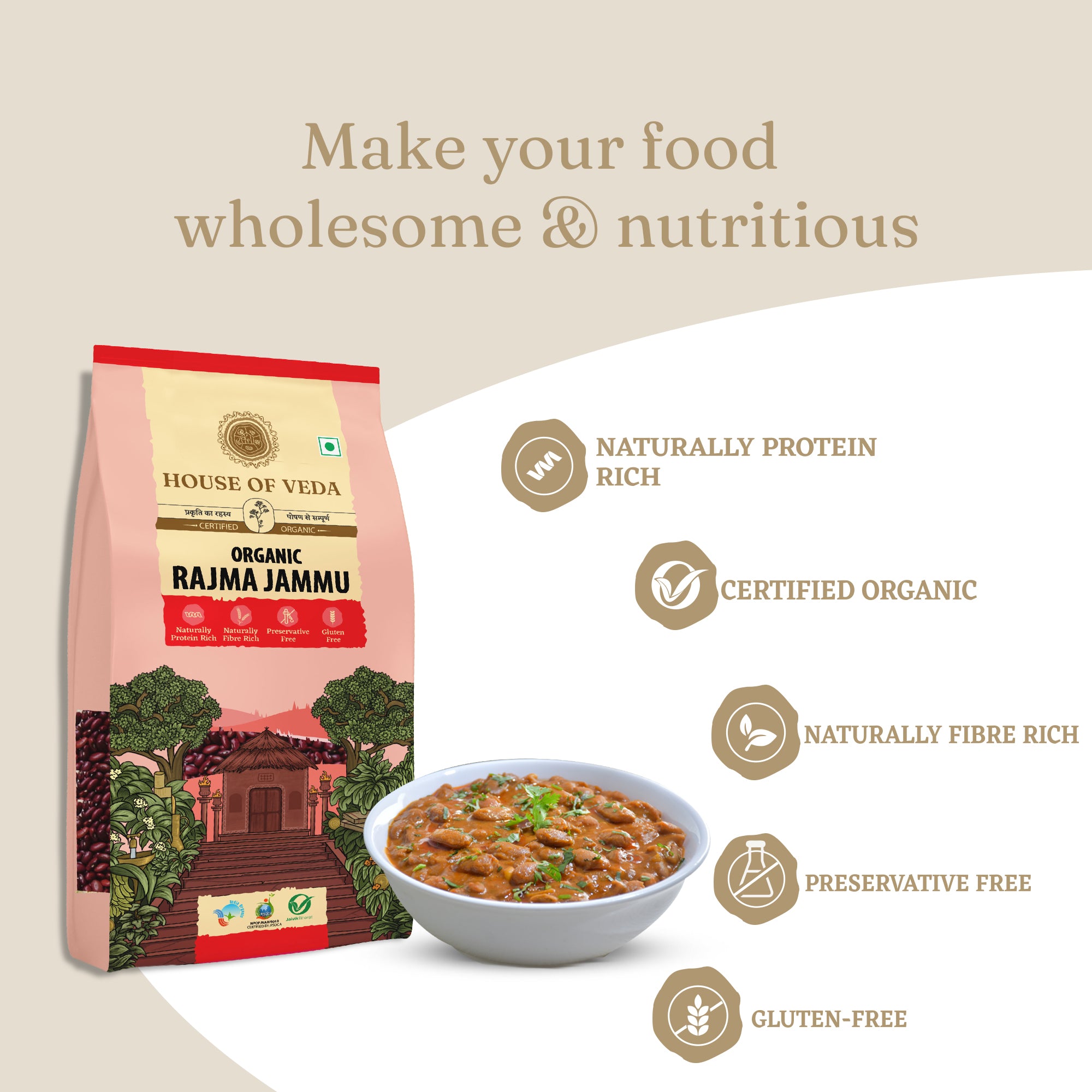Organic Rajma Jammu 1kg