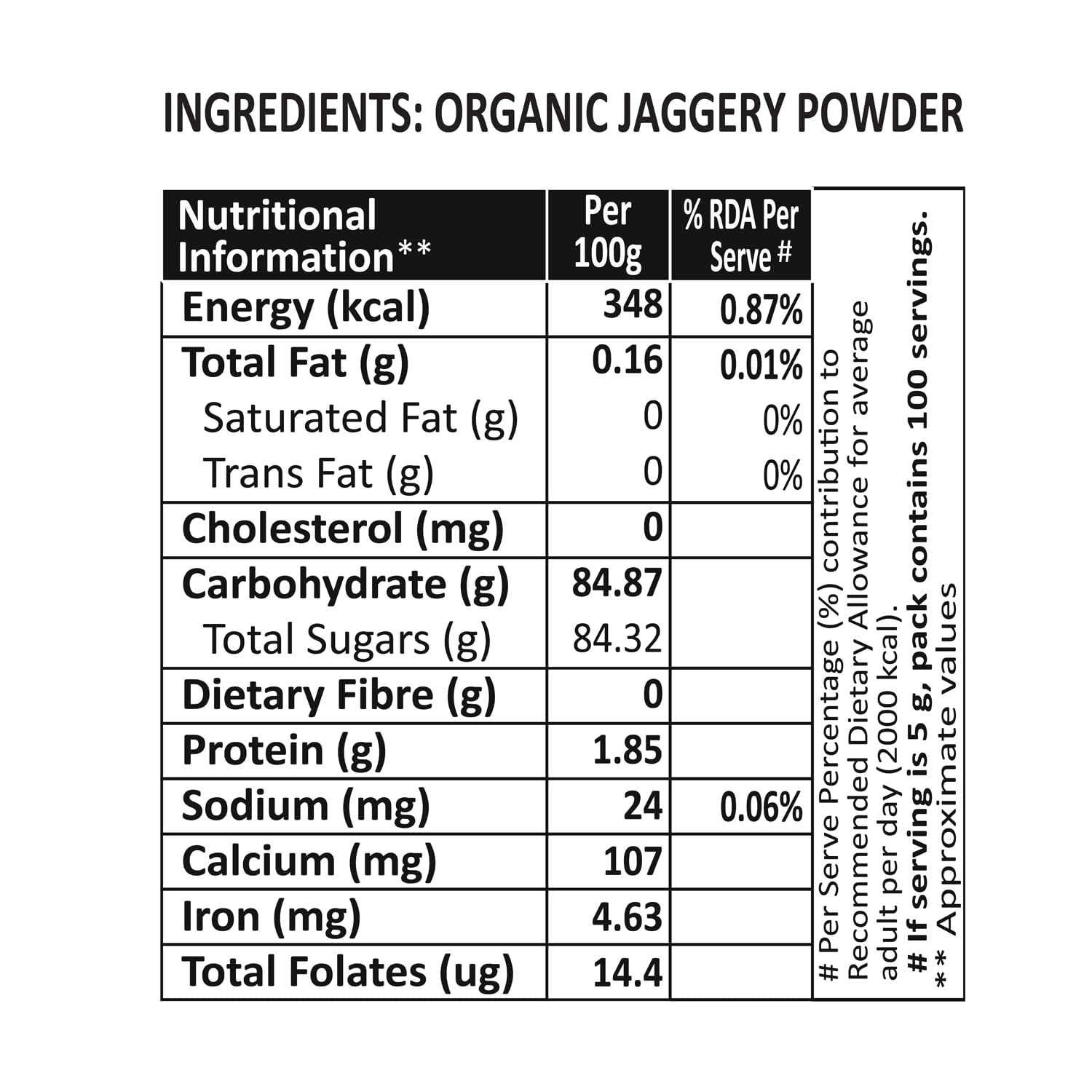 Organic Jaggery Powder 500g