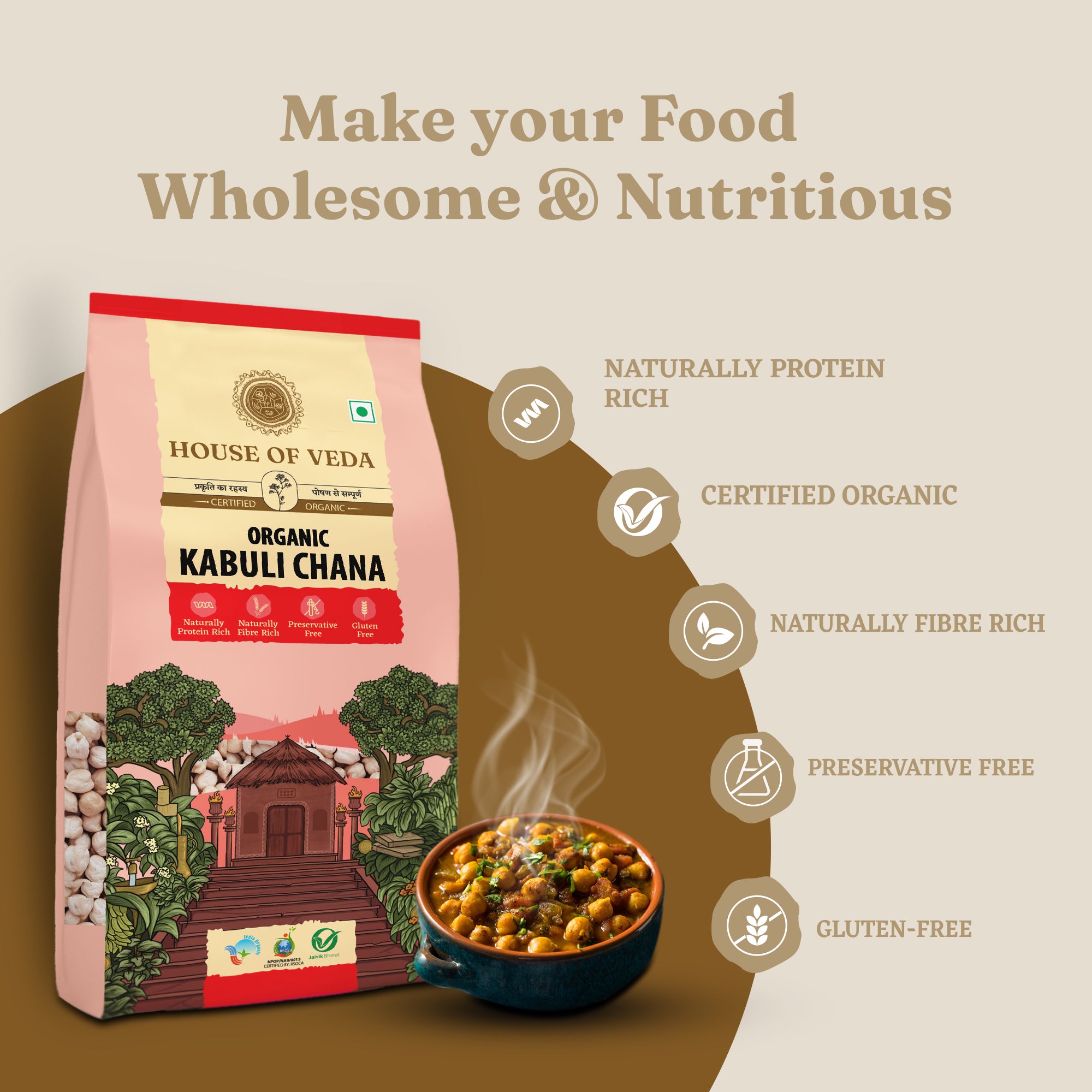 Organic Kabuli Chana 1kg