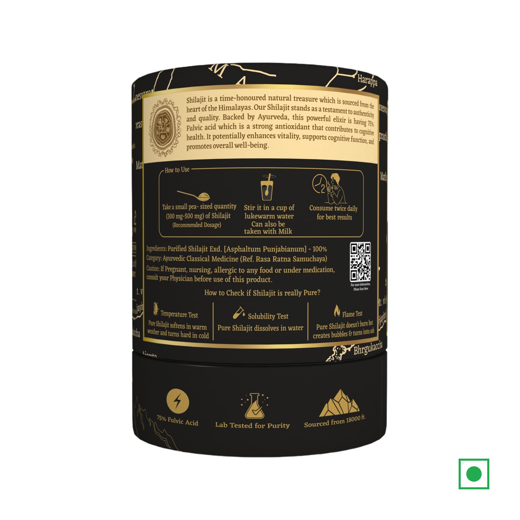 Pure Himalayan Shilajit Resin - 20g | Enhances Strength & Stamina | 100 ...