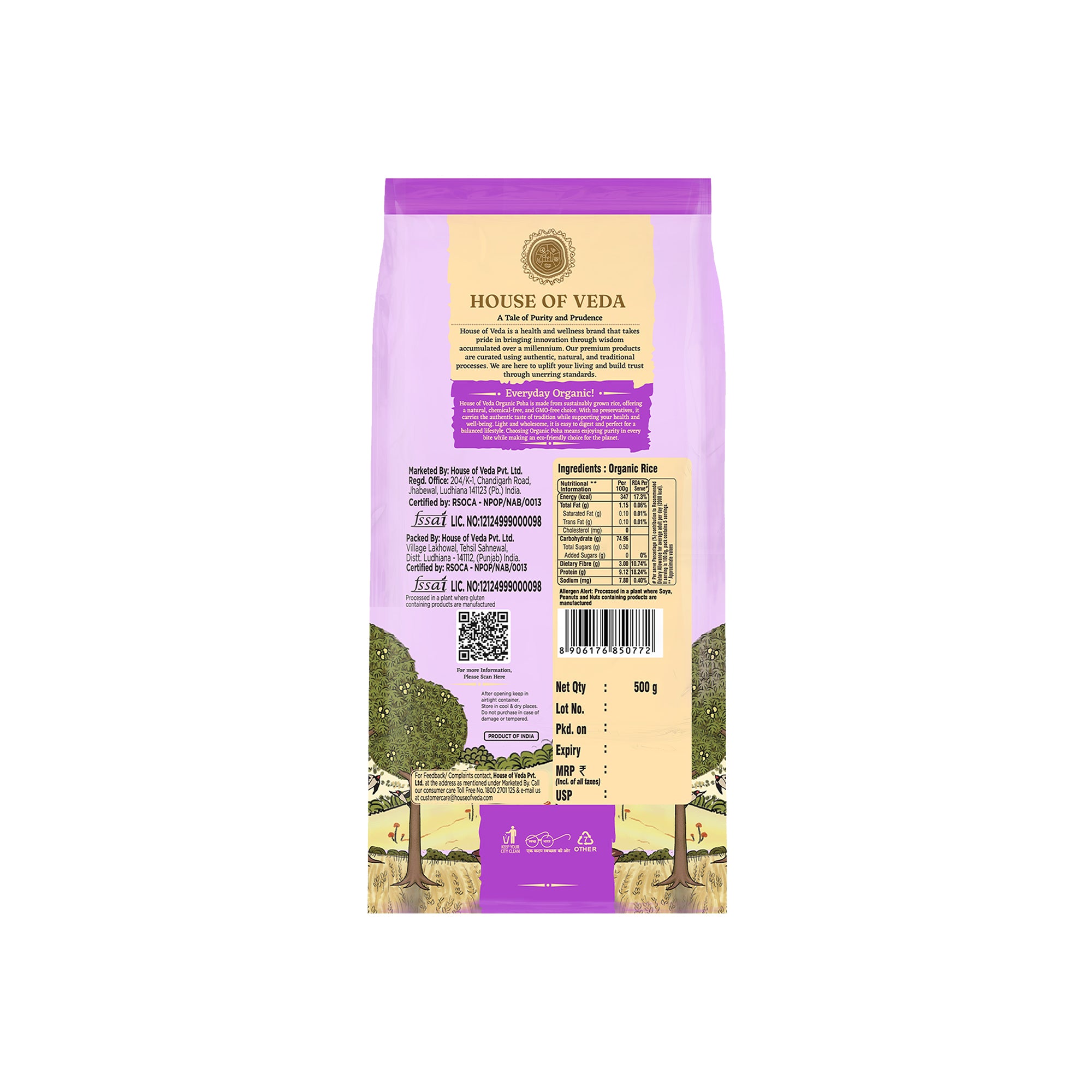 Organic Poha (White) 500 GM
