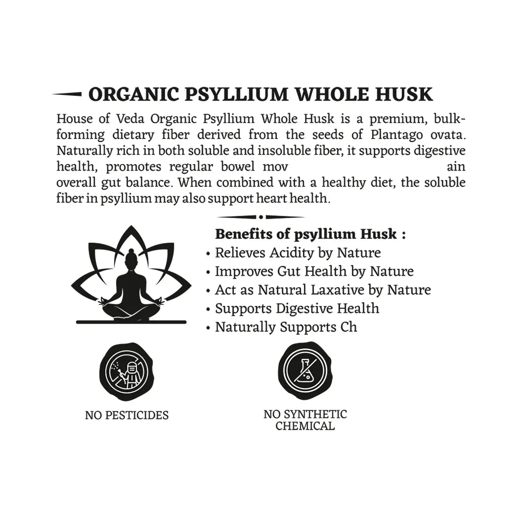 Organic Psyllium Whole Husk (Isabgol) 100g