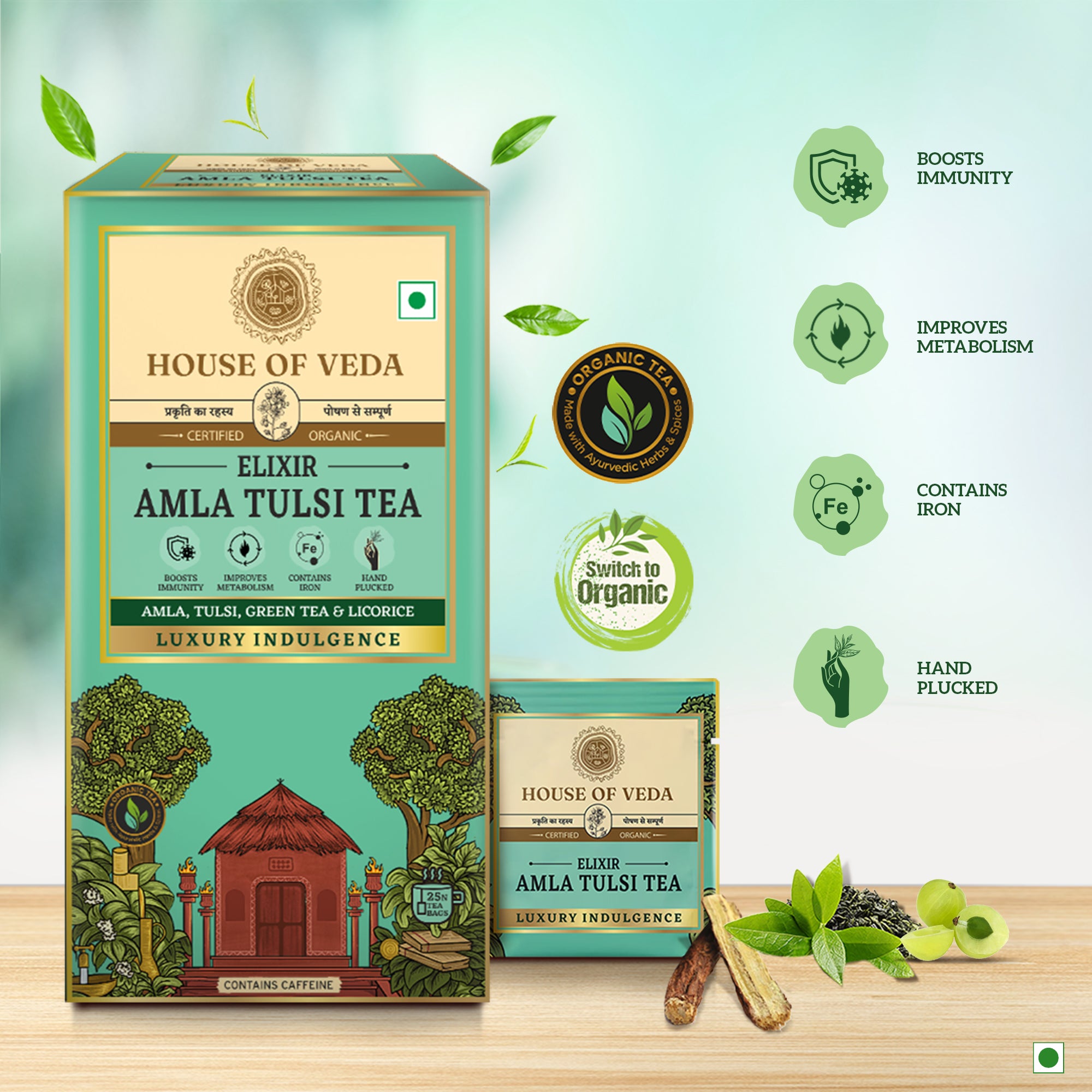 Amla Tulsi Green Tea 25 Tea Bag