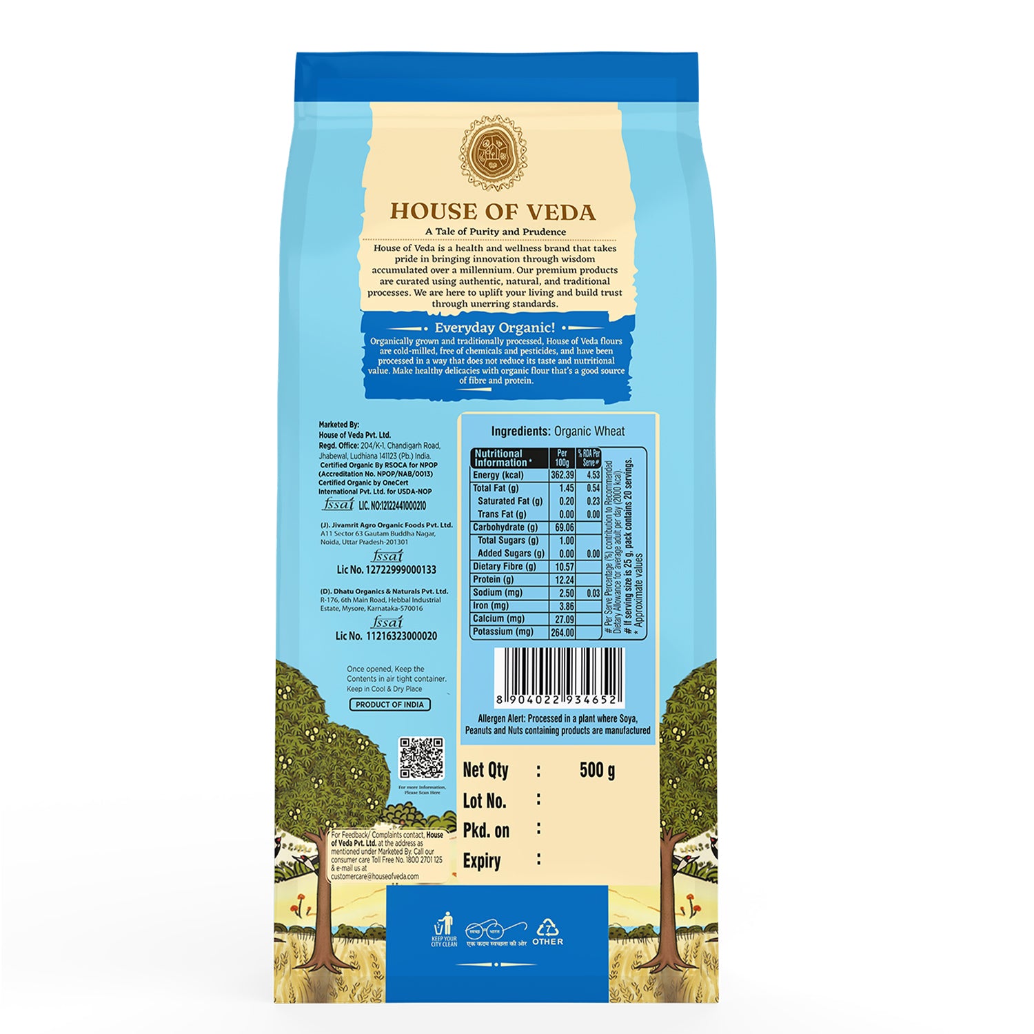 Organic Wheat Dalia 500g