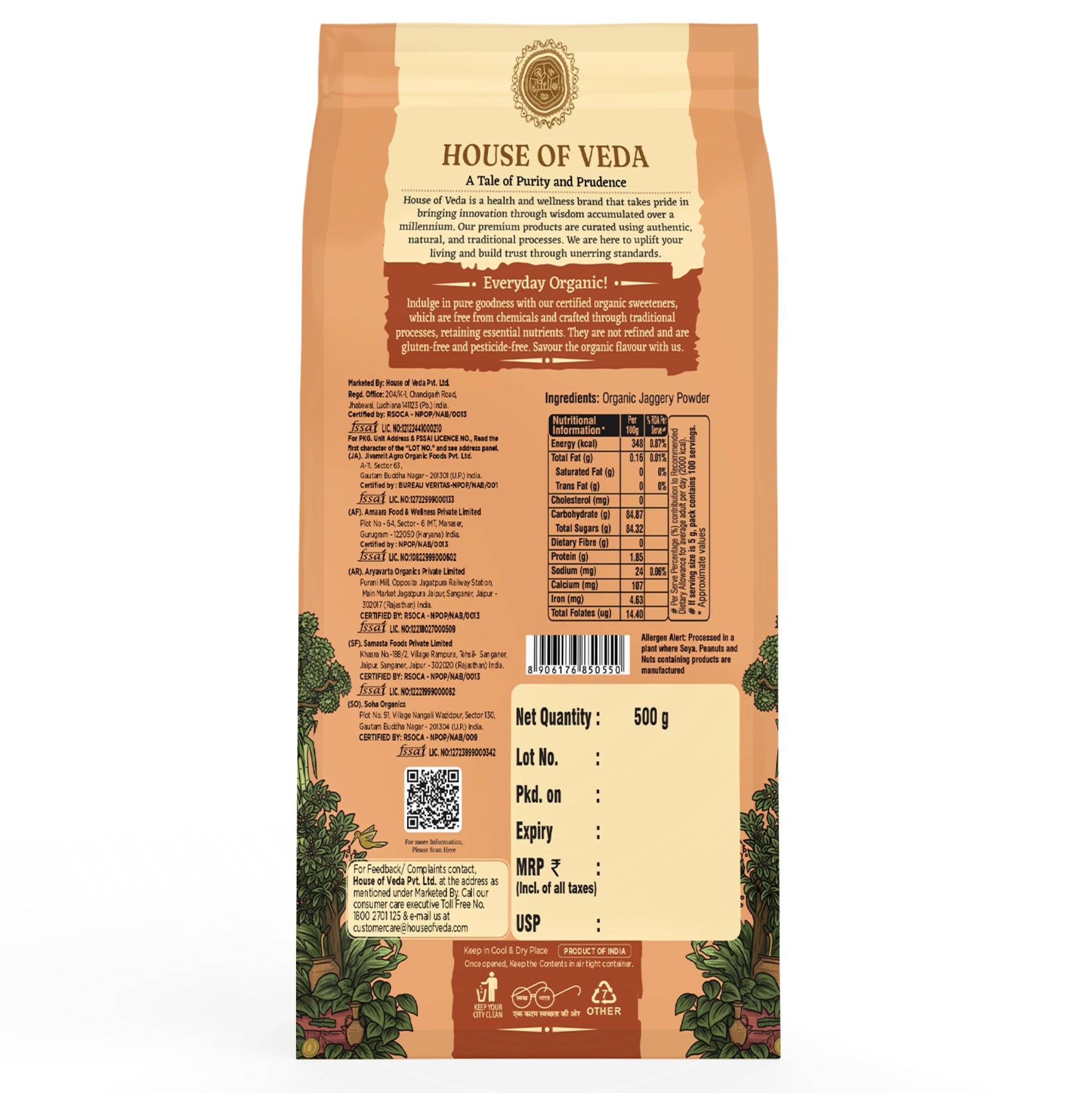 Organic Jaggery Powder 500g