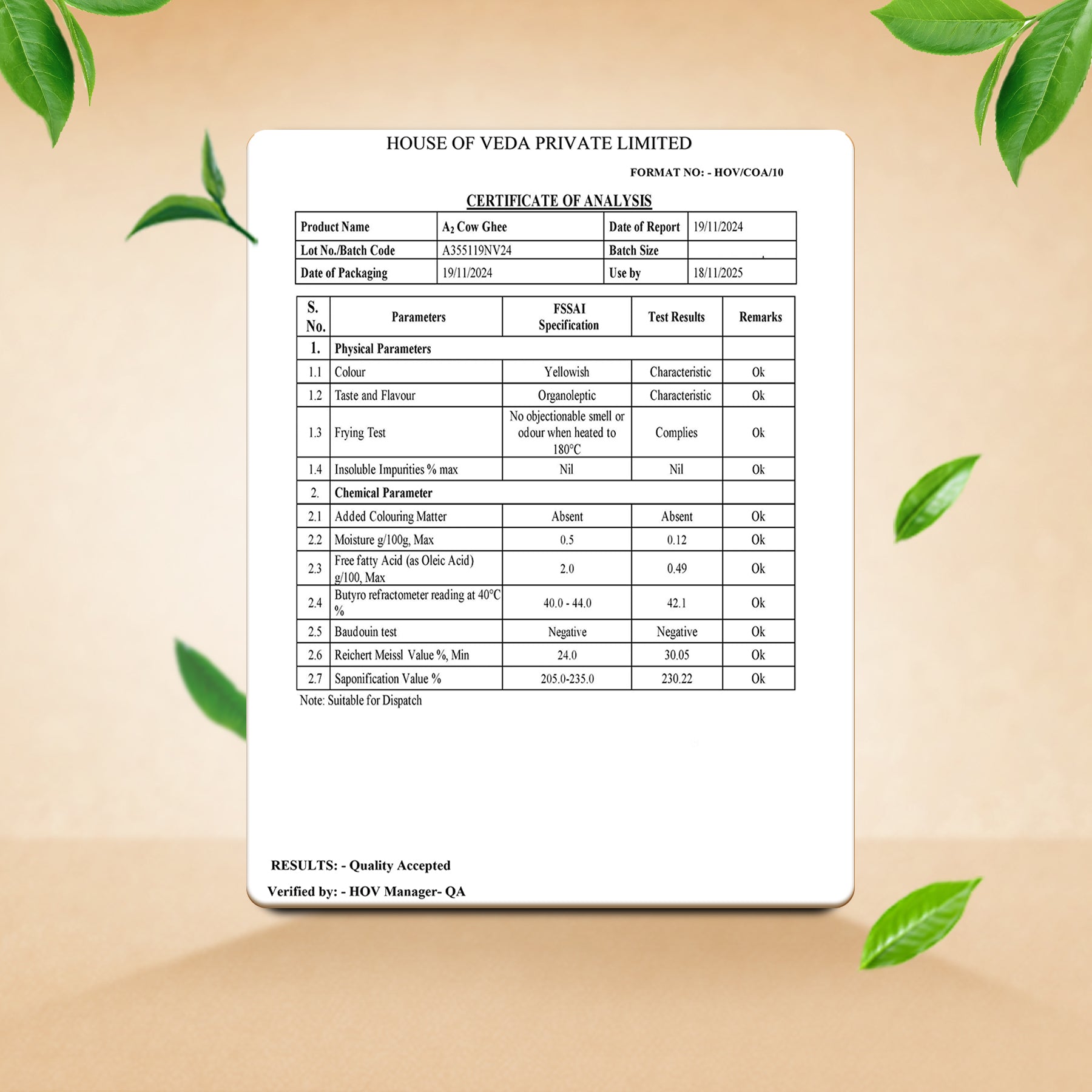 Gir Cow Desi Ghee 500ml - Made with Pure A2 Milk