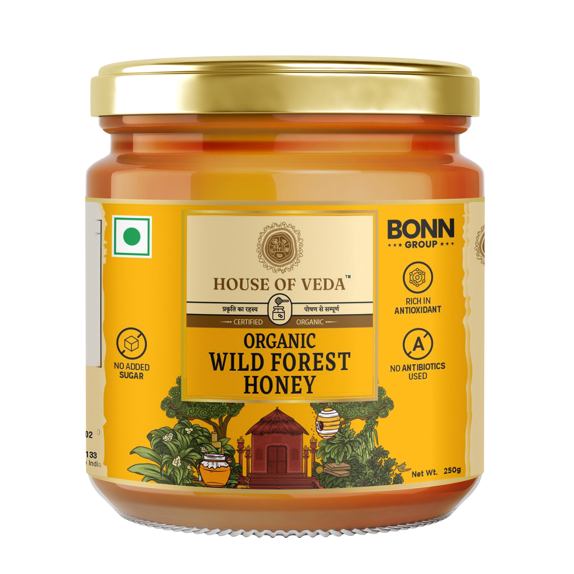 Organic Wild Forest Raw Honey 250g