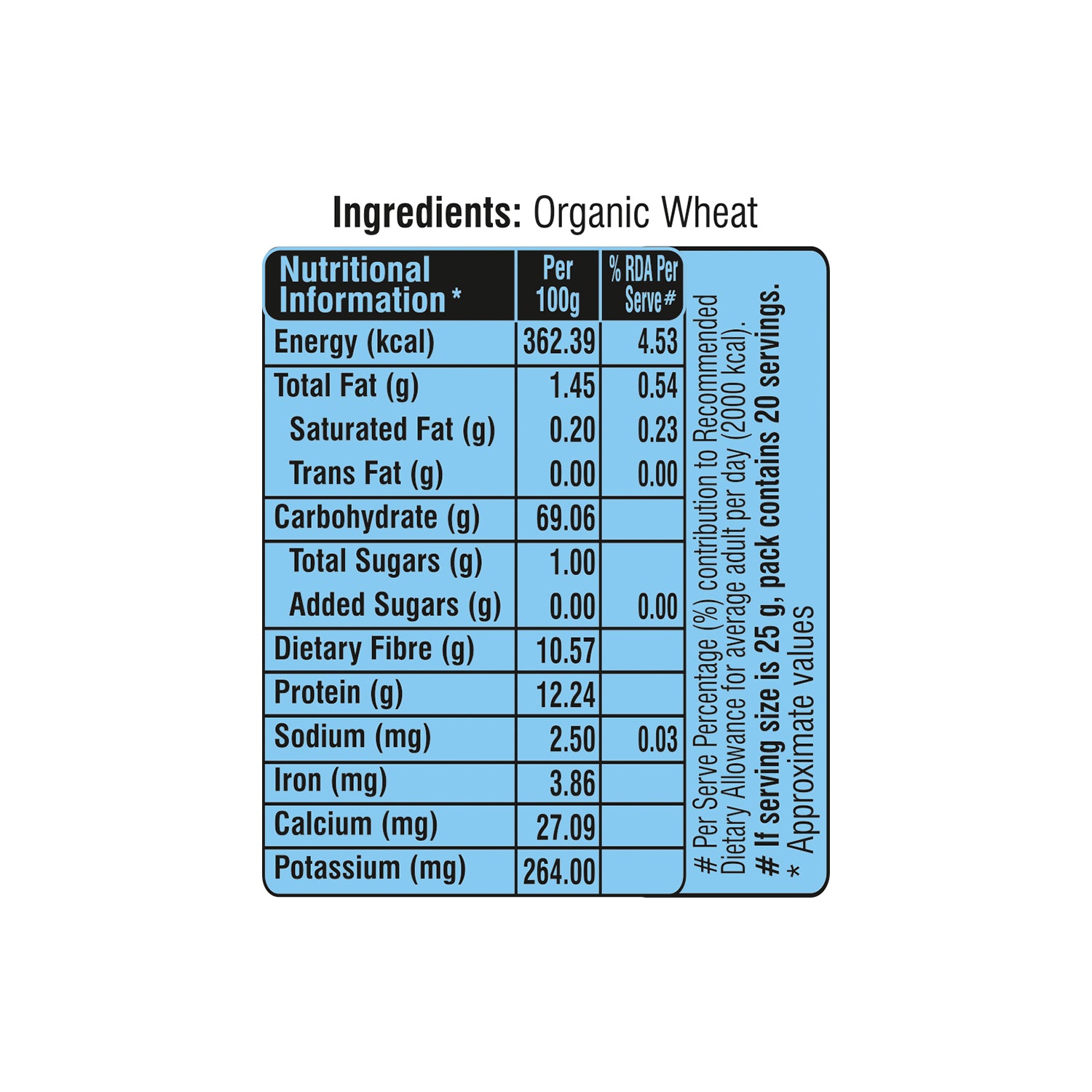 Organic Wheat Dalia 500g