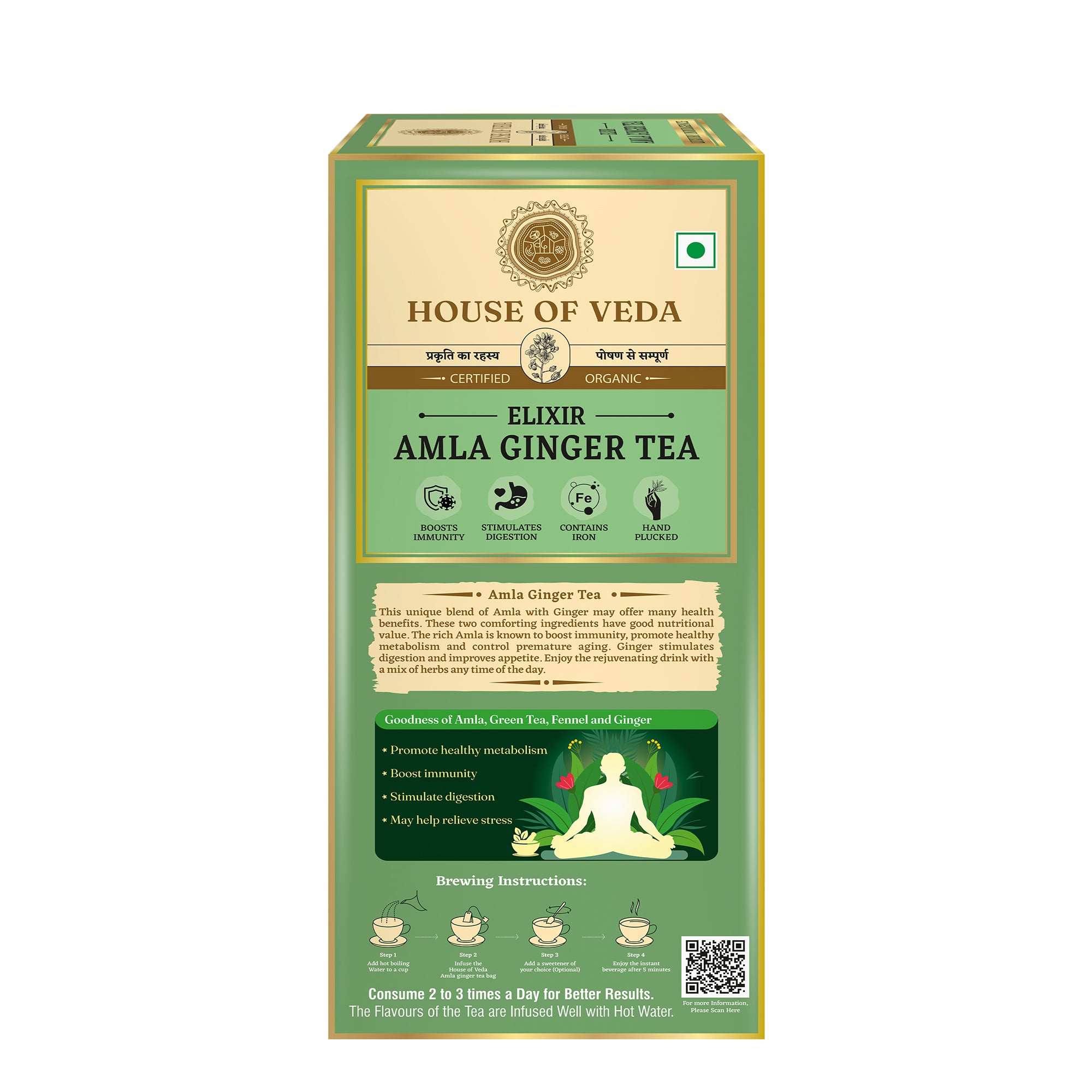 Amla Ginger Green Tea 25 Tea Bag