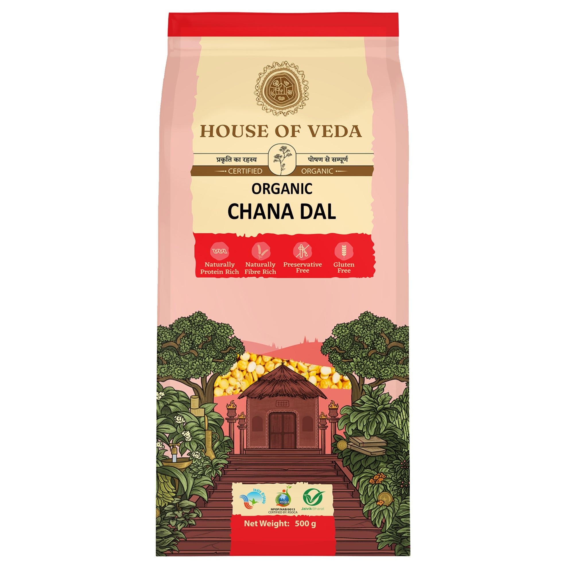 Organic Chana Dal 500g ( Pack of 2 )
