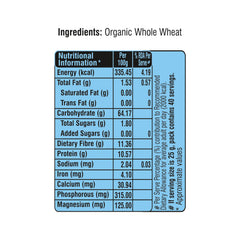 Organic Whole Wheat Flour 1kg