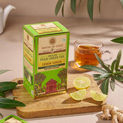 Tulsi Green Tea Lemon Ginger - 25 Tea Bags