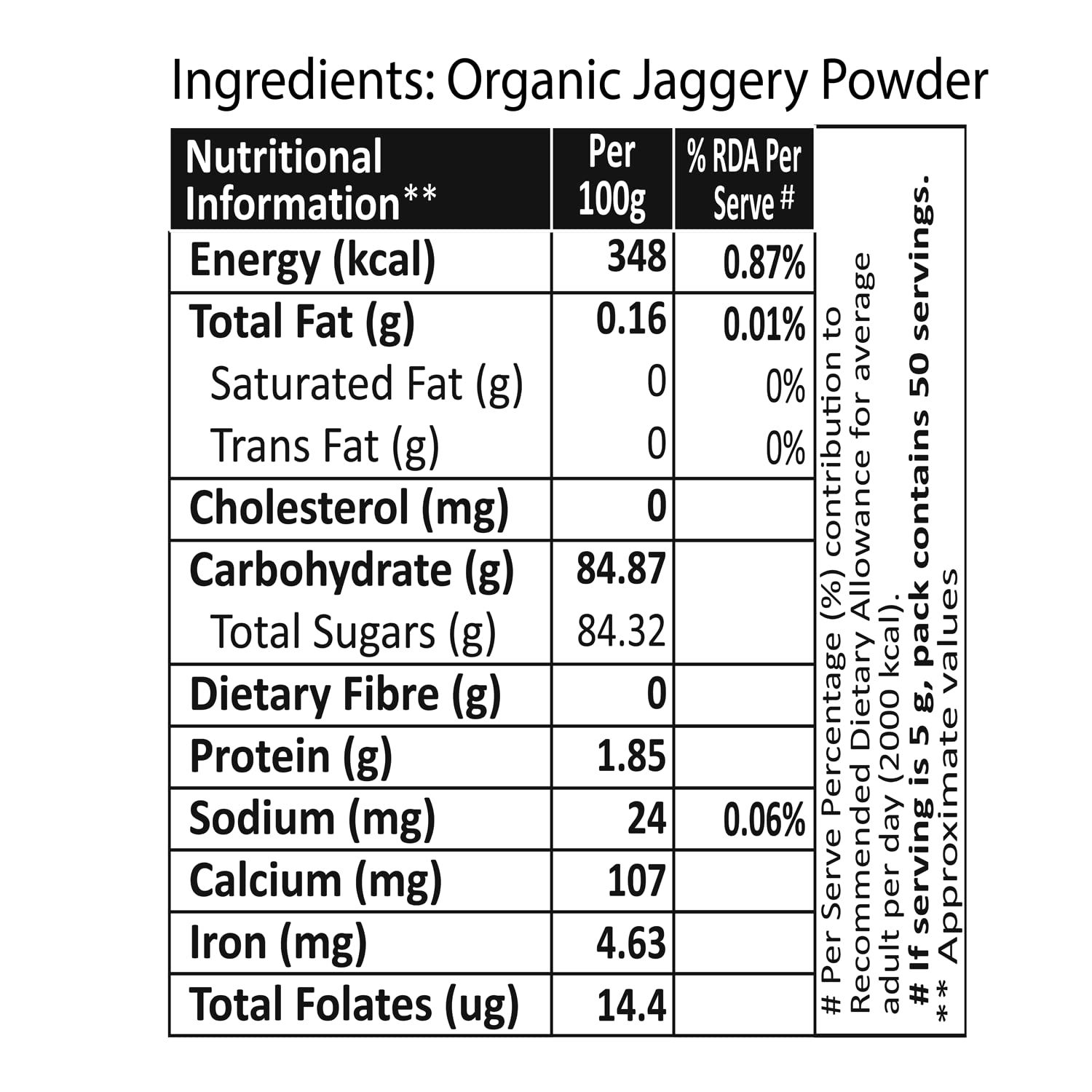 Organic Jaggery Powder 250g